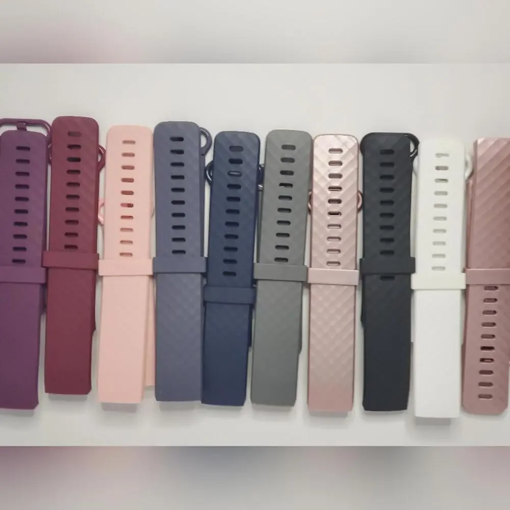 #30 Lot Of 11 Pack Silicone Replacement Wristband Fitbit Charge4/Charge3